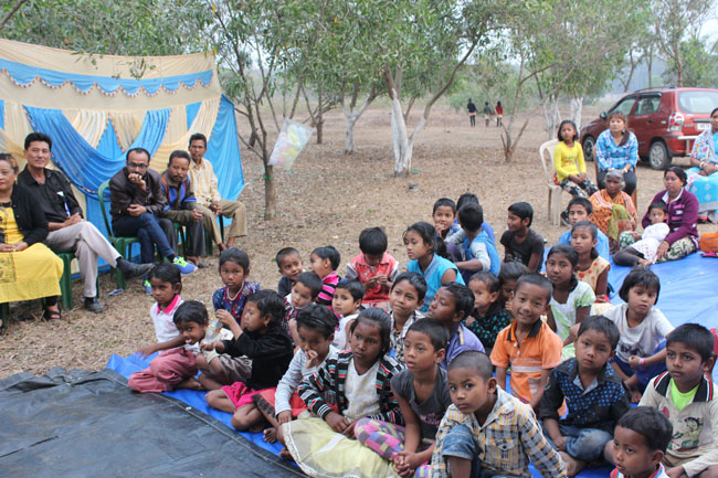 Celebration of Children Day in Salugara